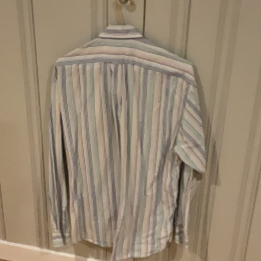 Faconnable Multicolor Button Down Shirt With Stri… - image 6